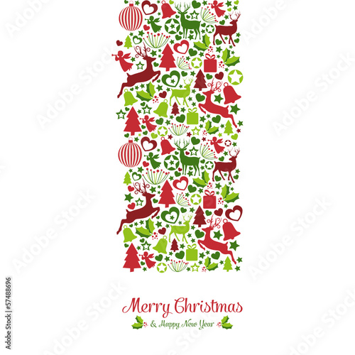Merry Christmas mit Dekoration