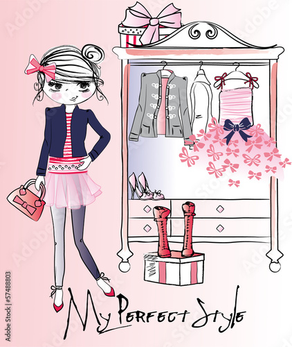 trendy girl wardrobe