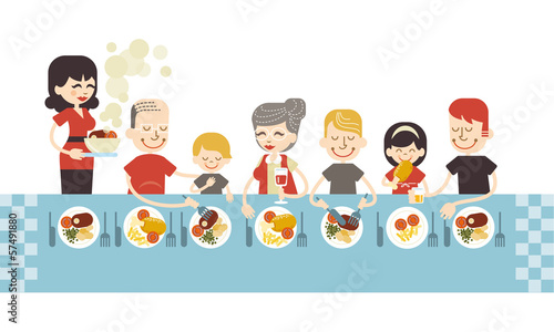 Repas en famille