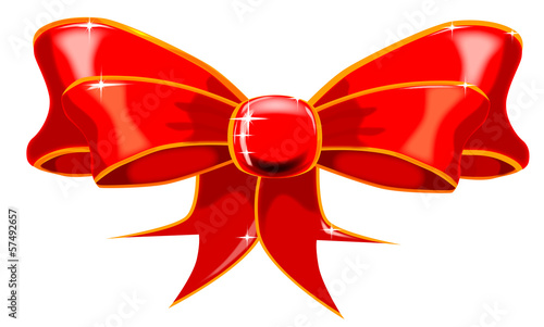 Isolated Red Ribbon