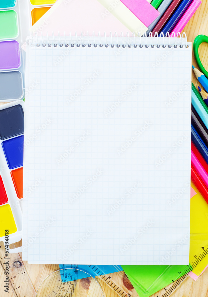 Obraz premium school supplies
