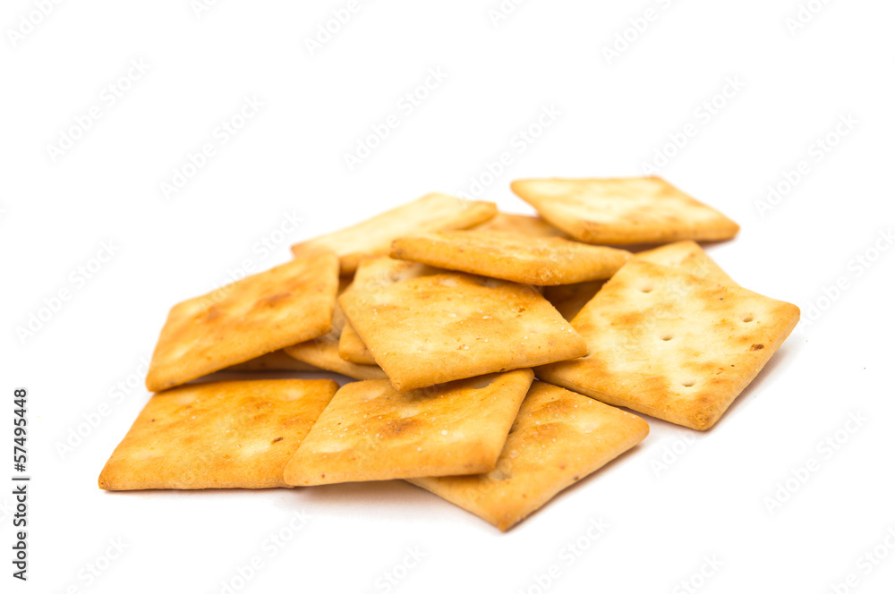 salty crackers isolated salty crackers isolated