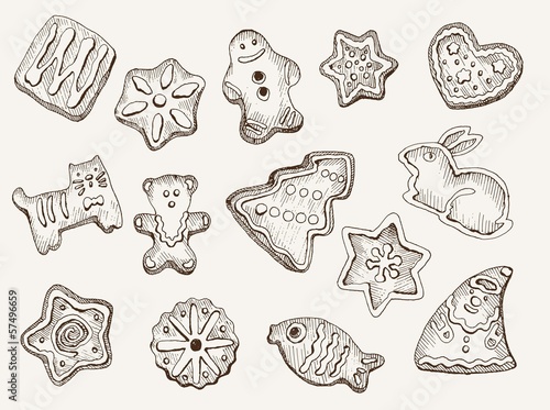 Christmas gingerbread cookies