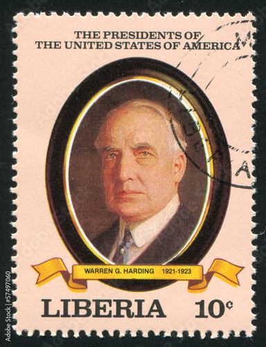 President of the United States Warren G. Harding photo