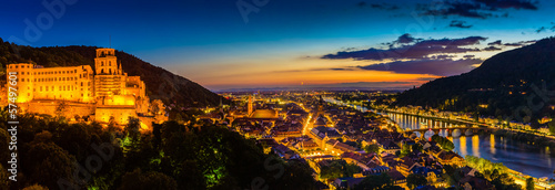 Heidelberg bei Nacht photo