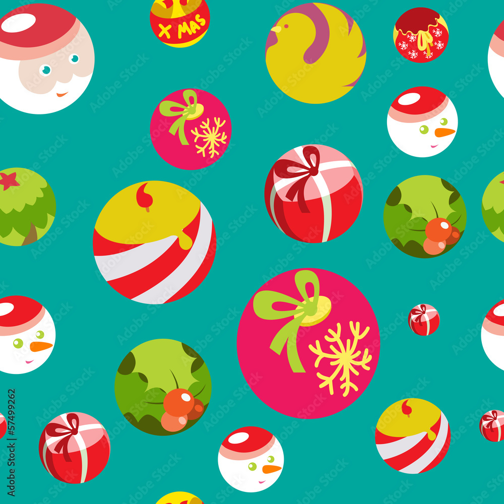 colorful flat christmas seamless background 4 colorful flat christmas seamless background 4
