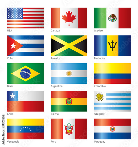 Free Download Glossy flags - America - GFXLoad