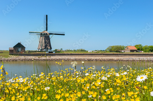 Windmill at Dutch island Texel photo
