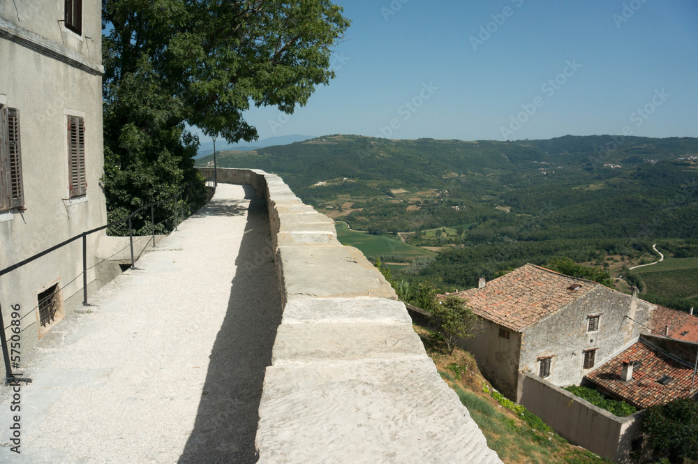 Motovun, Istria walls Motovun, Istria walls