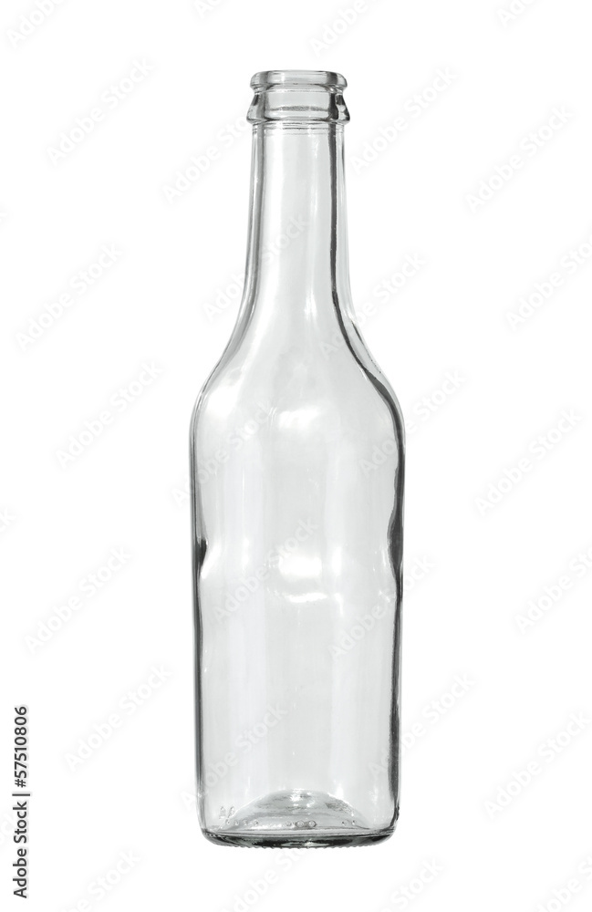 Glass bottle (with clipping path) isolated on white background Glass bottle (with clipping path) isolated on white background