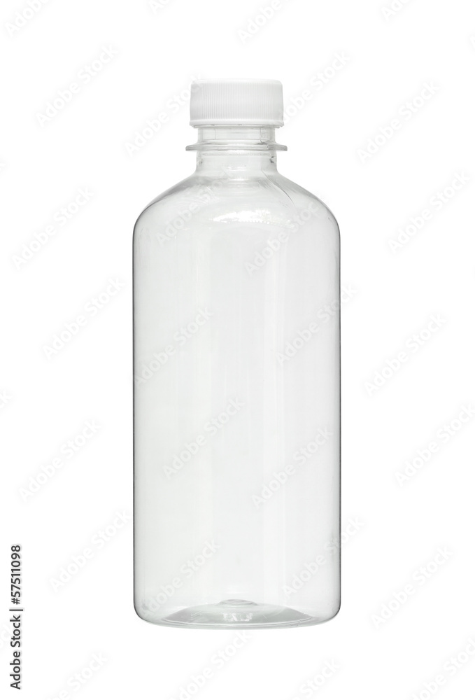 Plastic bottle (with clipping path) isolated on white background Plastic bottle (with clipping path) isolated on white background