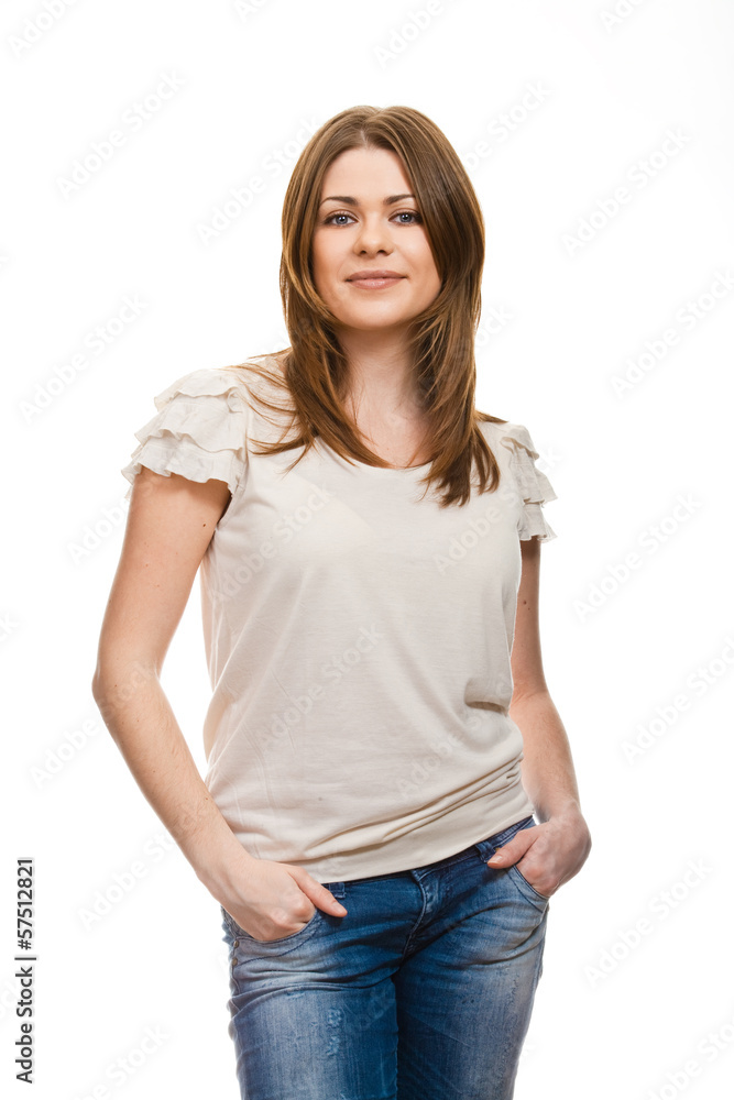 Portrait of happy woman Portrait of happy woman