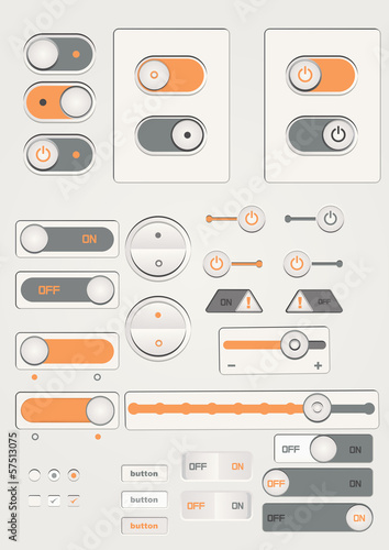 toggle switch on off button web decoration