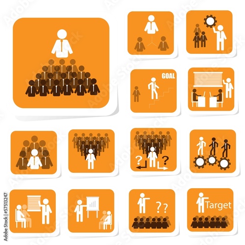 Team Building Icon for Business Concept