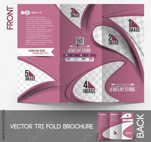 Jewelry Store Tri-Fold Brochure Design
