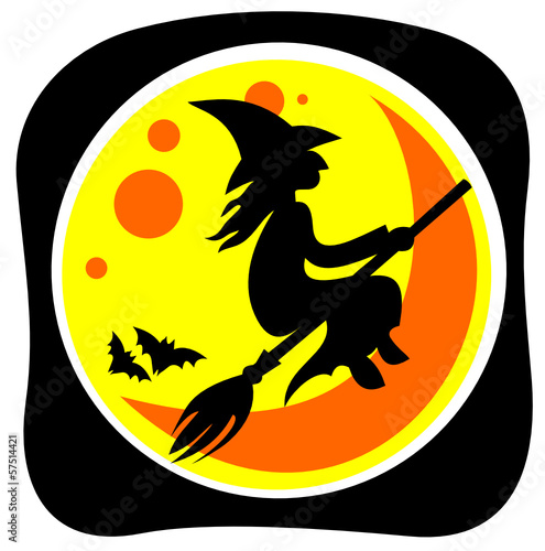 witch and moon