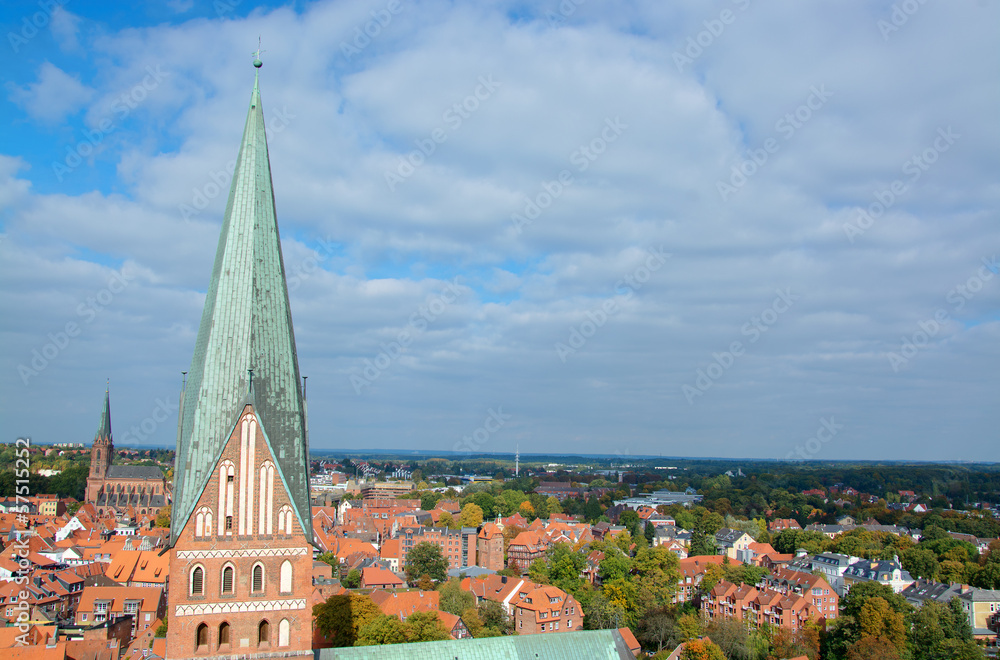 Lüneburg, Luftaufnahme