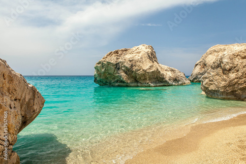 Kathisma beach on Lefkas island Greece