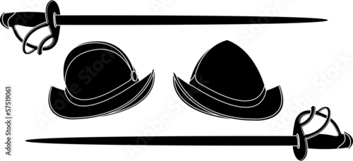 spanish helmets. stencil