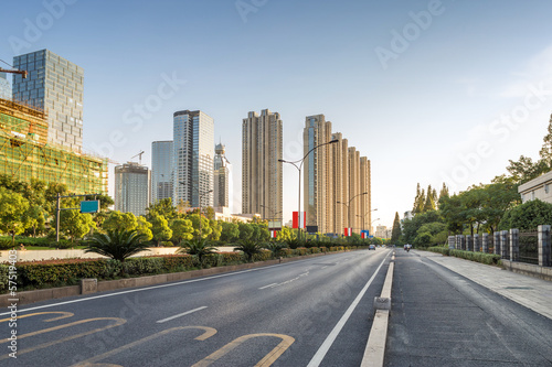 empty street in modern city © zhu difeng