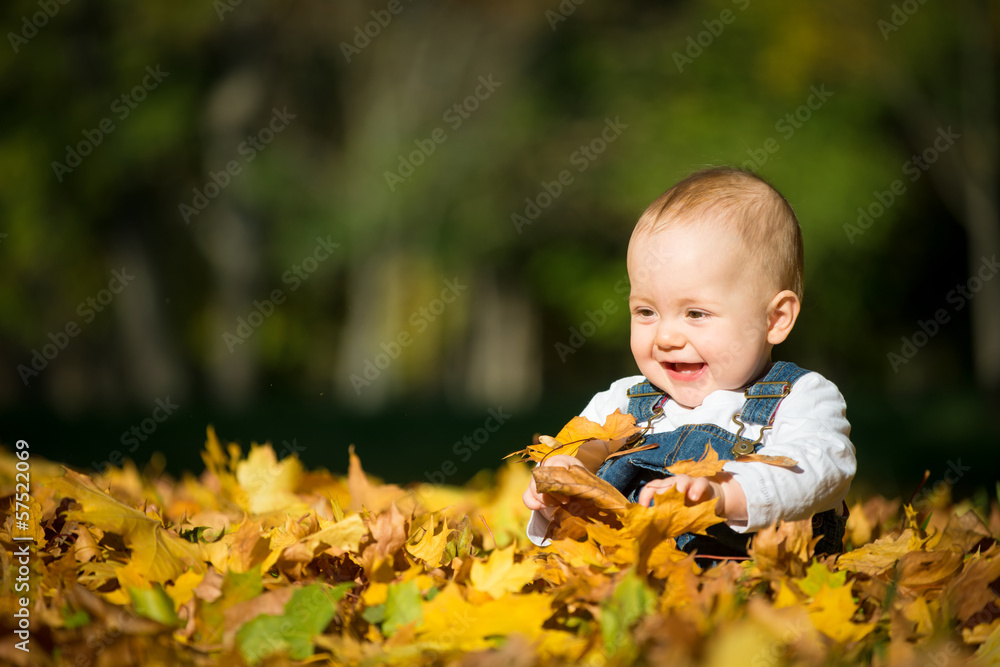 Happiness - baby in nature Happiness - baby in nature