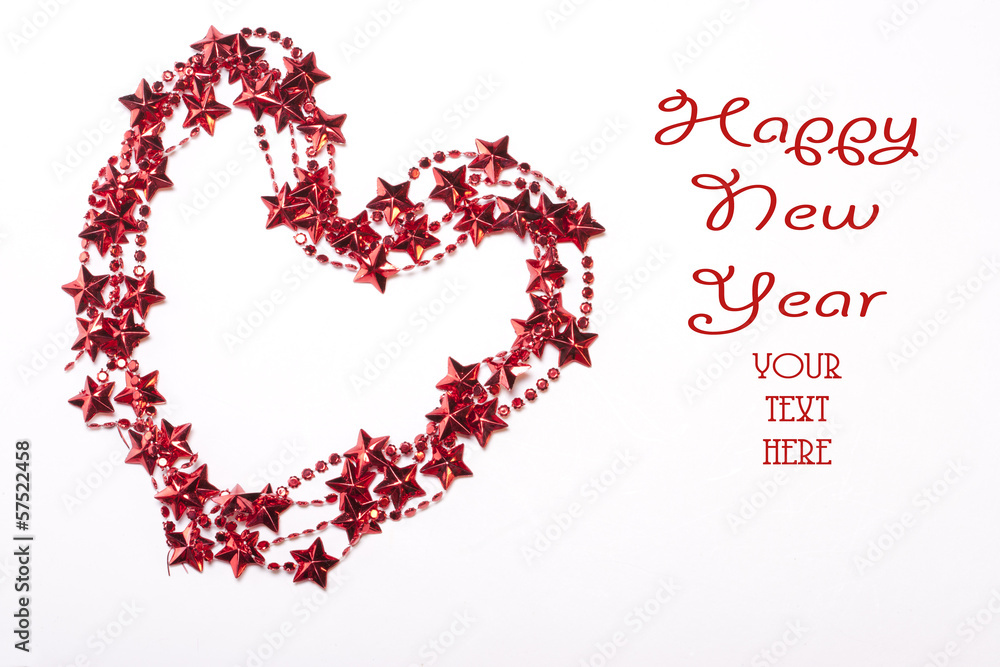 Heart shaped Christmas frame Heart shaped Christmas frame