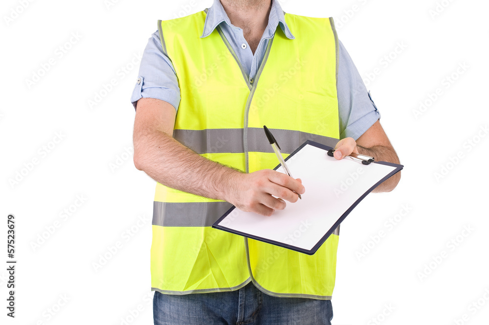Blue collar worker. Blue collar worker.