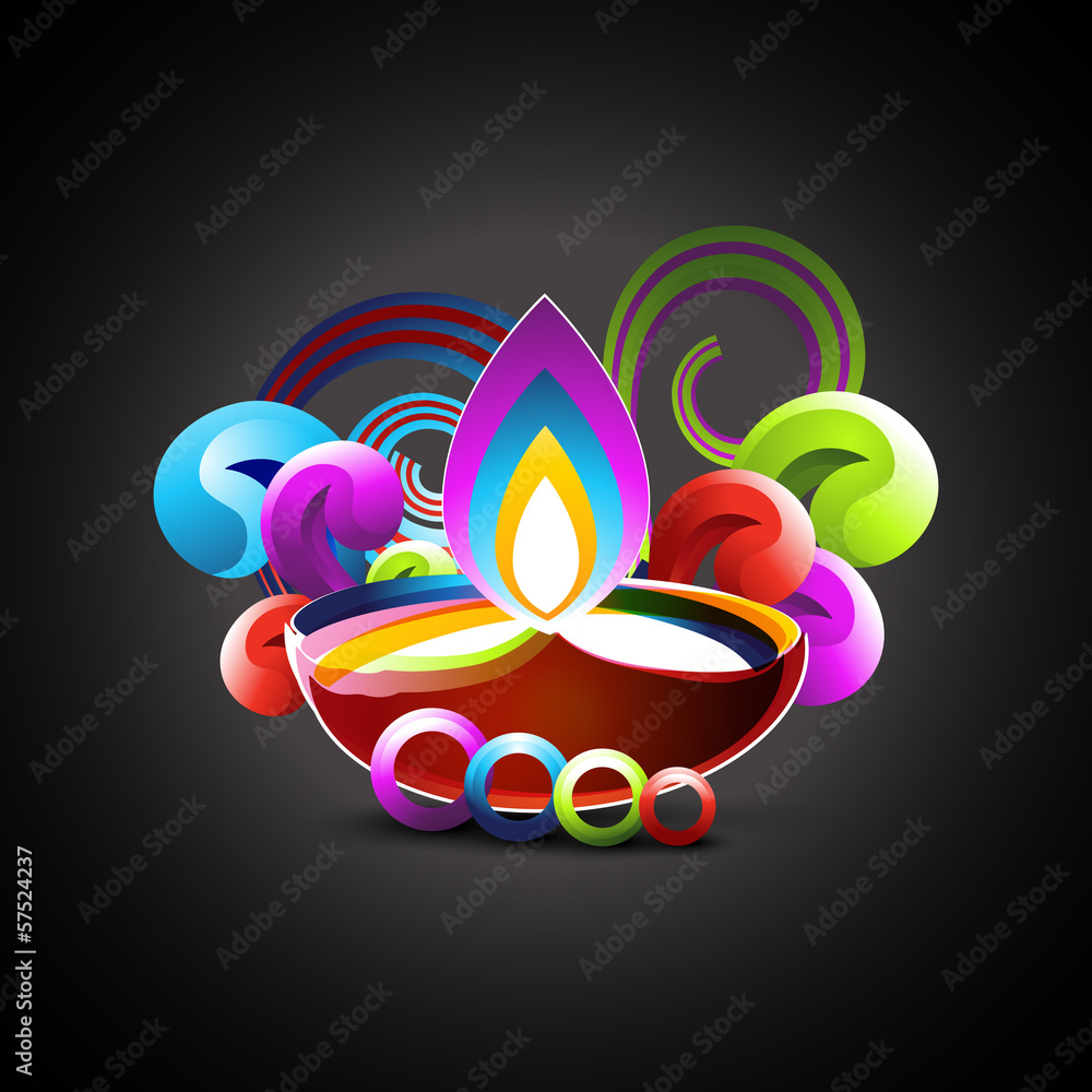 Obraz premium colorful diwali design
