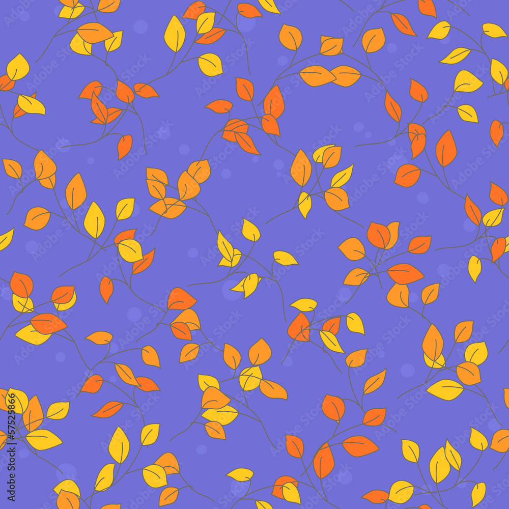 seamless autumn leaves