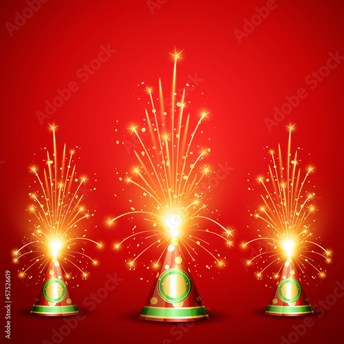 diwali crackers background