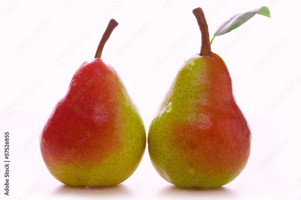 Fresh pears isolated on white background. Fresh pears isolated on white background.