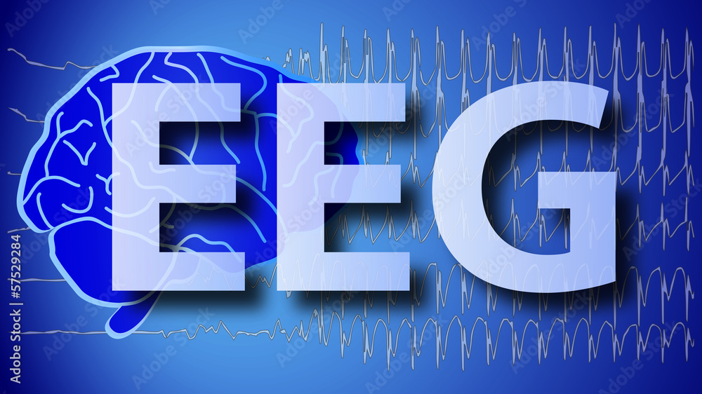 Brain Wallpaper EEG Neurology Stock Vector | Adobe Stock