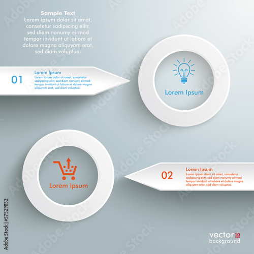 Two White Rings And Arrows