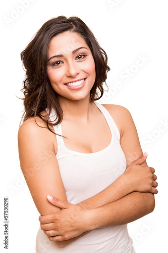 Young smiling woman posing © Trendsetter Images