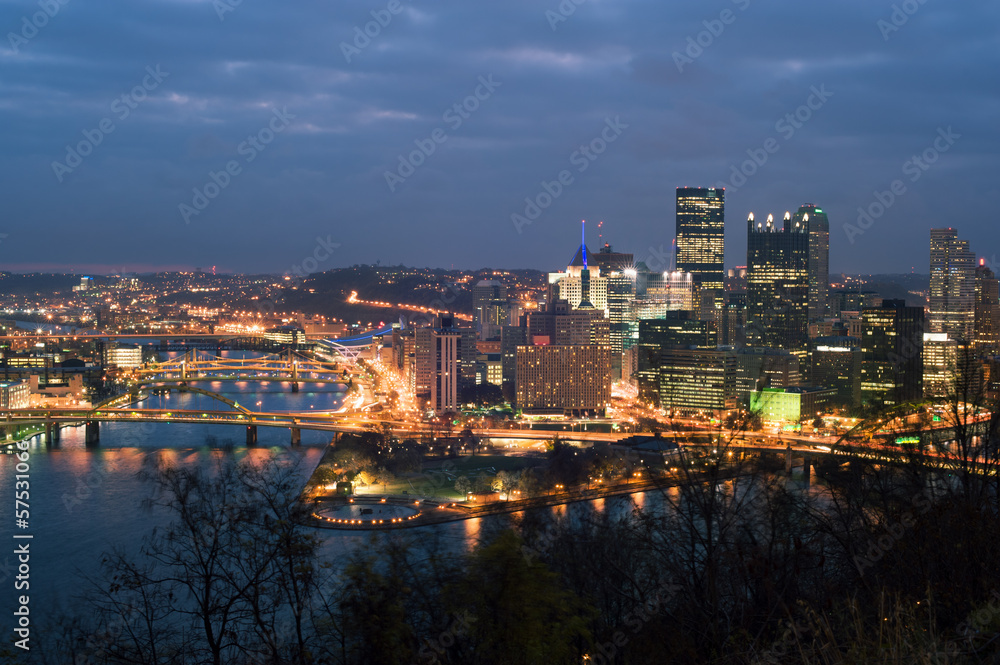 View from mt. Washington on downtown Pittsburgh