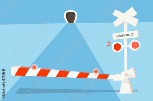 Railroad crossing sign