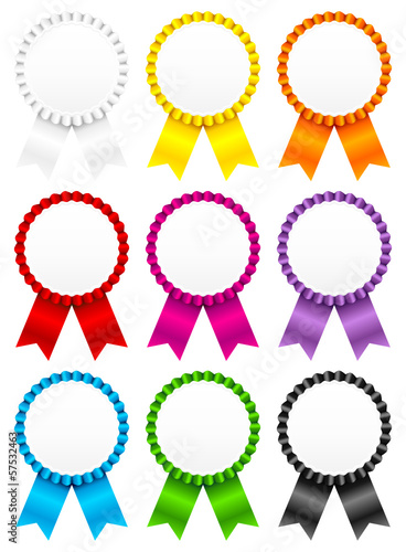 9 Award Badges Color