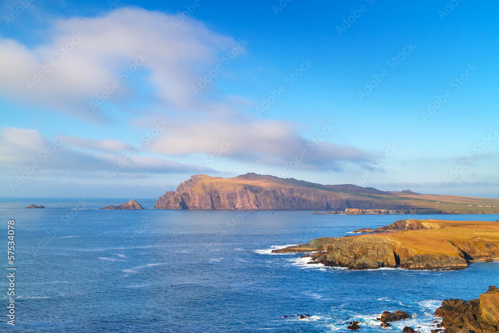 Coastline of Dingle Peninsula in Ireland