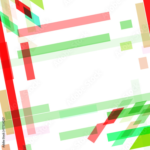 Abstract geometric shape, color background