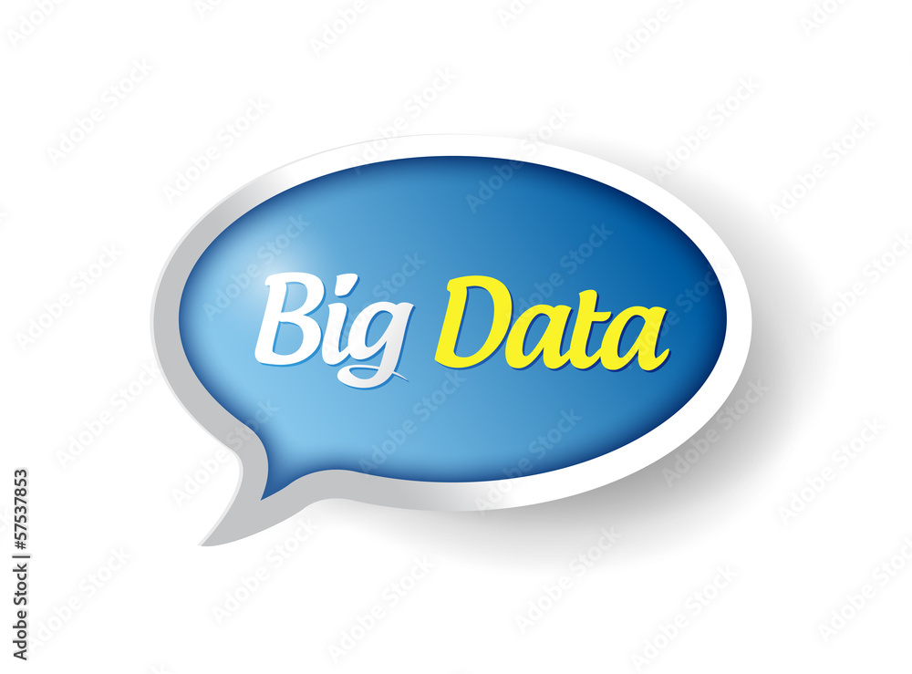big data message bubble illustration design big data message bubble illustration design