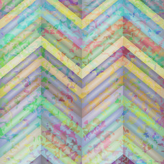Keuken achterwand Zigzag Abstract Retro Vector Striped Background  © epic