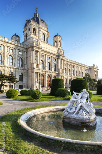 Building of the Natural History Museum in Vienna, Austria