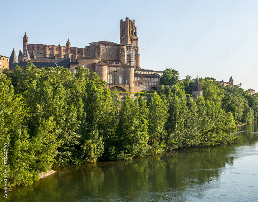 Albi, cathedral and river