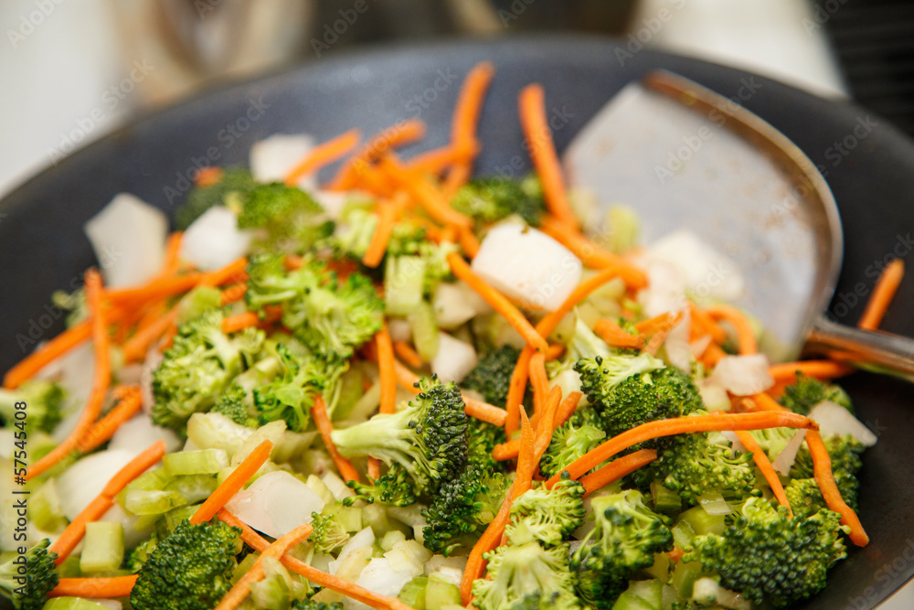 Stir Fry Vegetables in Wok Stir Fry Vegetables in Wok