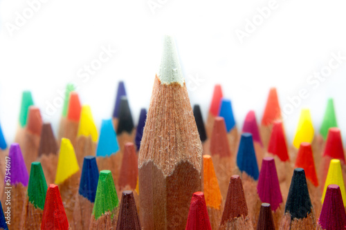 Color pencils macro