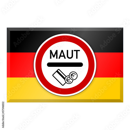 fahne deutschland maut-schild I