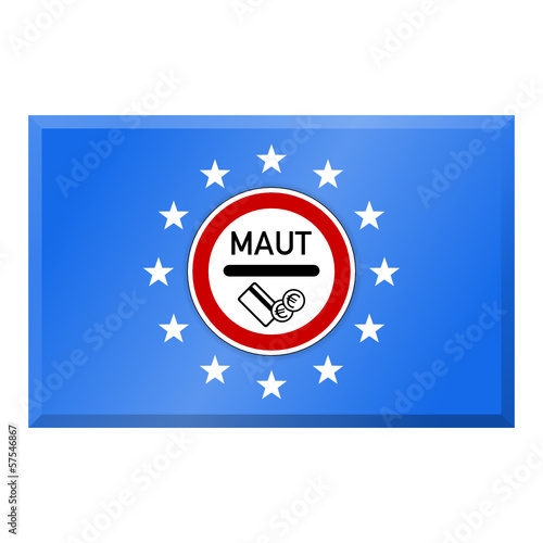 fahne europa maut-schild II