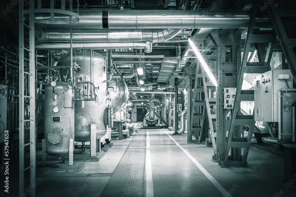 pipes in a modern thermal power station pipes in a modern thermal power station