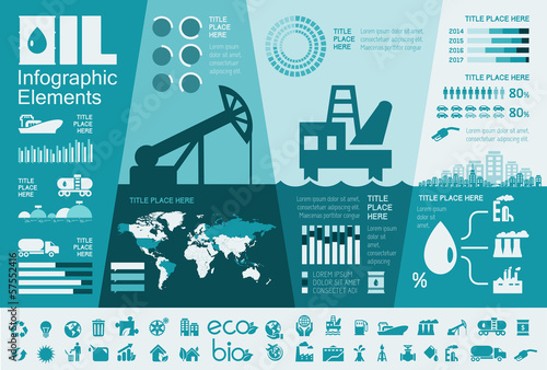 Oil Industry Infographic Template