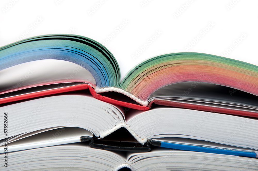 Naklejka premium Open books